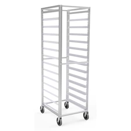 Lockwood Manufacturing Full Height 14 Tray Rack, Adjust Slides, 4.5" Centers, 18" Wide Pans RR69-14